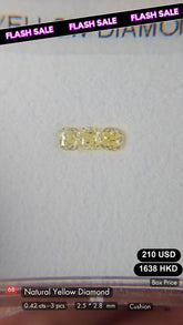 Natural Yellow Diamond Deal (0.42 Cts)